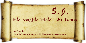 Sövegjártó Julianna névjegykártya